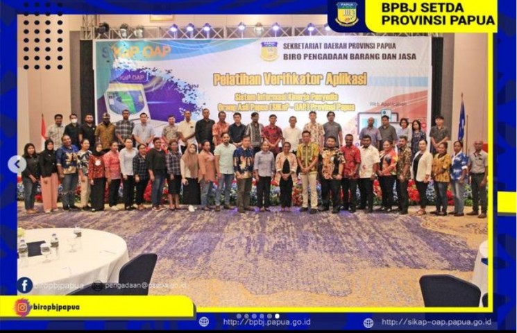  Pelatihan Verifikator Aplikasi Sistem Informasi Kinerja Penyedia Orang Asli Papua (SIKaP-OAP) 